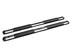 Barricade Saber 5-Inch Aluminum Side Step Bars; Stainless Cover Plates (20-25 Sierra 2500 HD Double Cab)