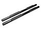 Barricade 4-Inch Oval Straight End Side Step Bars; Black (07-14 Sierra 3500 HD Extended Cab)