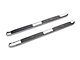 Barricade 5-Inch Oval Bent End Side Step Bars; Stainless Steel (20-24 Sierra 3500 HD Double Cab)
