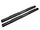 Barricade 5-Inch Oval Straight End Side Step Bars; Rocker Mount; Black (07-19 Sierra 3500 HD Extended/Double Cab)