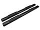 Barricade 6-Inch Oval Straight End Side Step Bars; Rocker Mount; Black (07-19 Sierra 3500 HD Extended/Double Cab)