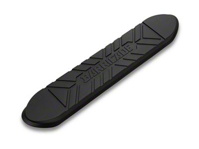 Barricade Replacement Step Pad with Barricade Logo for 4-Inch Tubular Oval Straight End Side Step Bars Only; 21.70-Inch x 4-Inch