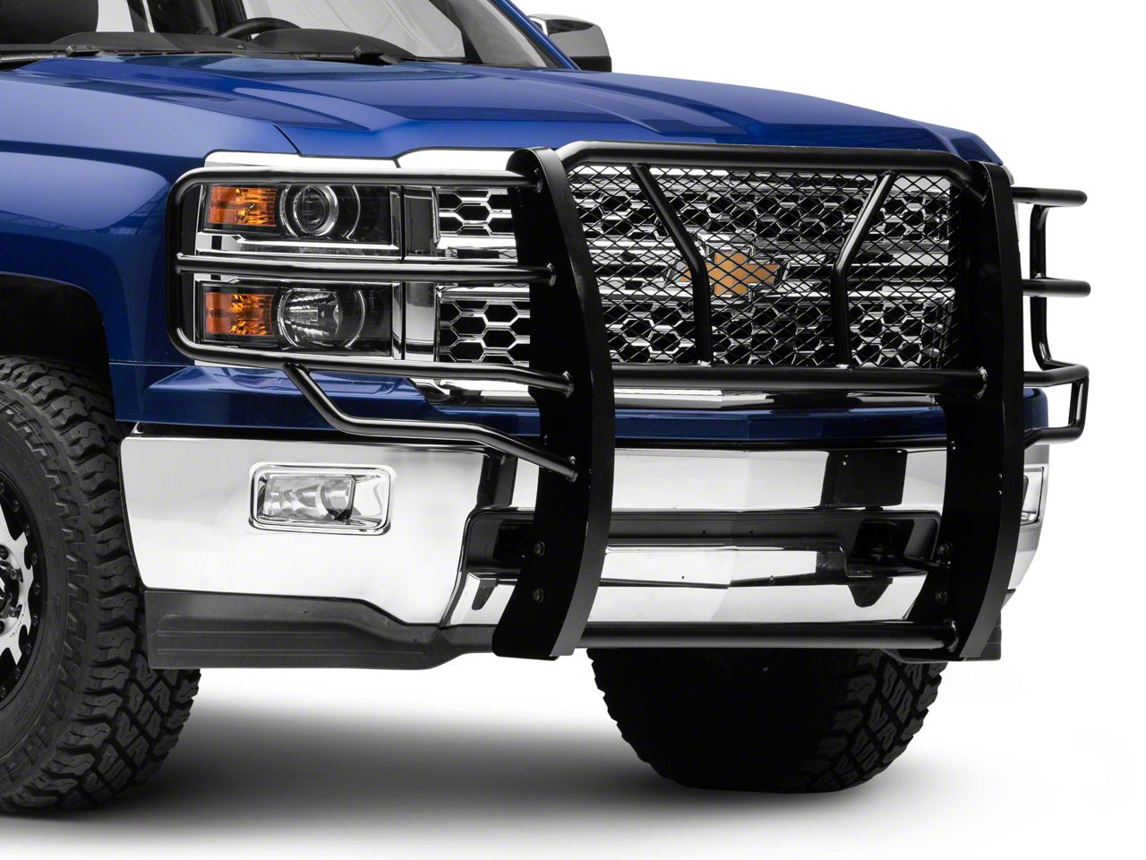 Barricade Silverado 1500 Extreme HD Grille Guard; Black S112504 (14-18 ...