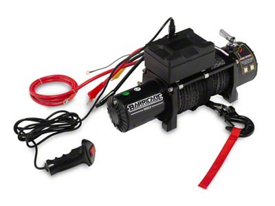 Barricade 9,500 lb. Winch with Black Synthetic Rope (Universal; Some Adaptation May Be Required)