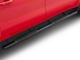 Barricade E-Series 5-Inch Oval Straight Side Step Bars; Black (19-25 Silverado 1500 Crew Cab)