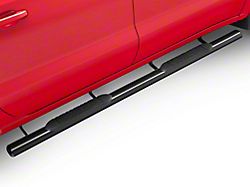 Barricade E-Series Oval Straight Side Step Bars; Black (19-24 Silverado 1500 Crew Cab)