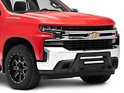 Barricade HD Stubby Front Bumper with Winch Mount and 20-Inch Single Row LED Light Bar (19-21 Silverado 1500, Excluding Diesel)