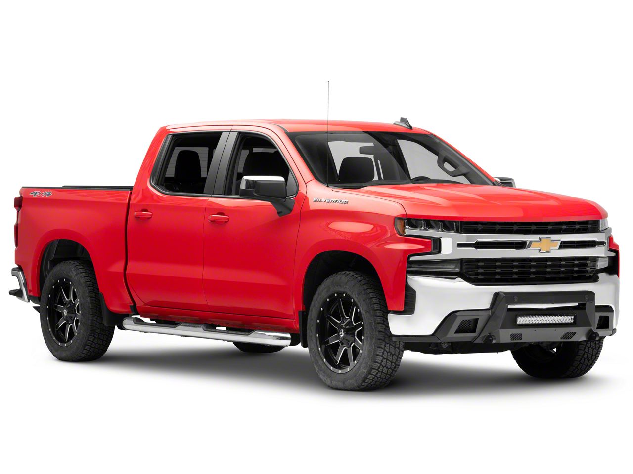 Barricade Silverado 1500 HD Stubby Front Bumper with 20-Inch Dual Row ...