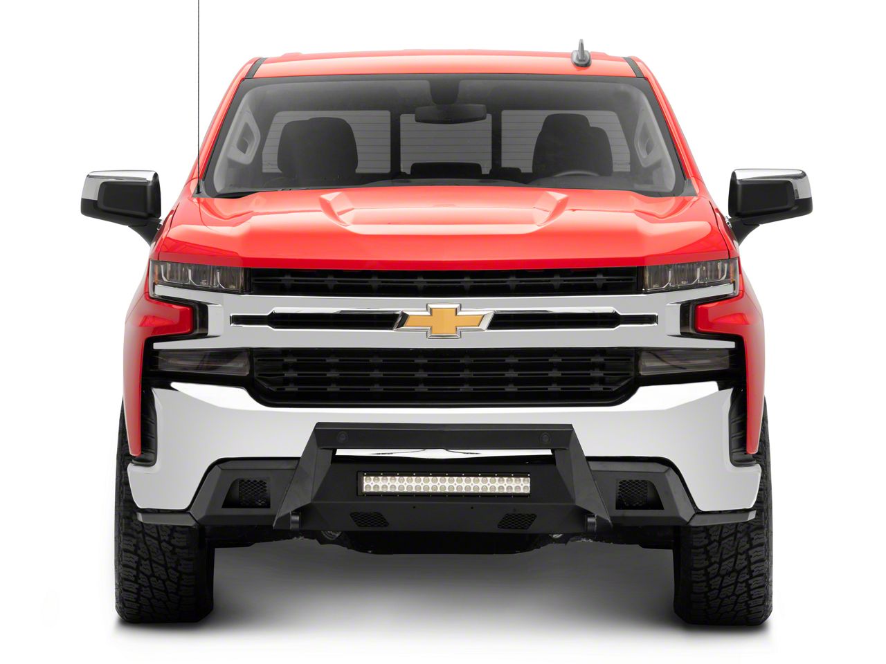 Barricade Silverado 1500 HD Stubby Front Bumper with 20-Inch Dual Row ...