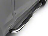 Barricade 4-Inch Oval Bent End Side Step Bars; Stainless Steel (20-25 Silverado 2500 HD Crew Cab)