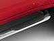 Barricade 4-Inch Oval Bent End Side Step Bars; Stainless Steel (20-25 Silverado 2500 HD Crew Cab)