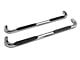 Barricade 4-Inch Oval Bent End Side Step Bars; Stainless Steel (20-25 Silverado 2500 HD Crew Cab)