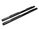 Barricade 4-Inch Oval Straight End Side Step Bars; Rocker Mount; Black (07-19 Silverado 2500 HD Extended/Double Cab)