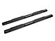 Barricade 5-Inch Oval Straight End Side Step Bars; Black (20-24 Silverado 2500 HD Double Cab)