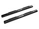 Barricade 6-Inch Oval Straight End Side Step Bars; Black (20-24 Silverado 2500 HD Double Cab)