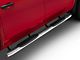 Barricade E-Series 5-Inch Oval Bent End Side Step Bars; Stainless Steel (20-24 Silverado 2500 HD Crew Cab)