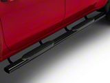 Barricade E-Series 5-Inch Oval Straight Side Step Bars; Black (20-24 Silverado 2500 HD Crew Cab)