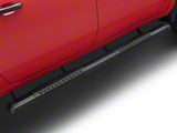 Barricade Saber 5-Inch Aluminum Side Step Bars; Black Cover Plates (20-25 Silverado 2500 HD Crew Cab)