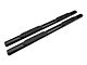 Barricade 5-Inch Oval Straight End Side Step Bars; Rocker Mount; Black (07-19 Silverado 3500 HD Crew Cab)