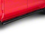 Barricade Saber 5-Inch Aluminum Side Step Bars; Black Cover Plates (20-25 Silverado 3500 HD Crew Cab)