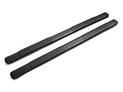 Barricade Saber 5-Inch Aluminum Side Step Bars; Black Cover Plates (20-25 Silverado 3500 HD Double Cab)