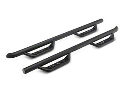 Barricade Tubular Drop Steps; Fine Textured Black Finish (20-24 Silverado 3500 HD Double Cab)