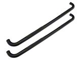 Barricade 3-Inch 90 Degree Bent End Side Step Bars; Black (17-24 F-250 Super Duty SuperCab)