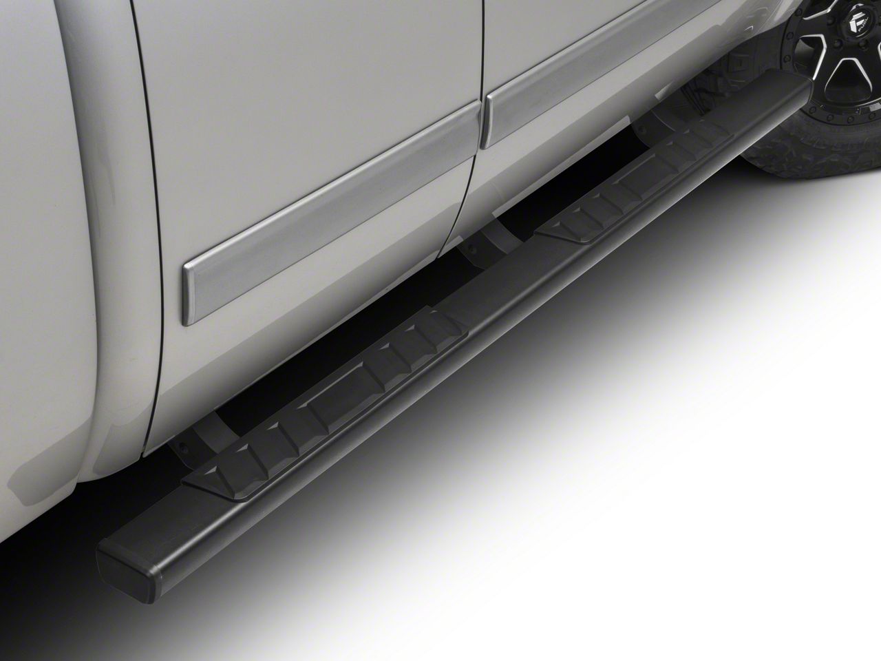 Barricade Silverado 1500 T4 Side Step Bars; Rocker Mount; Black S101581 ...