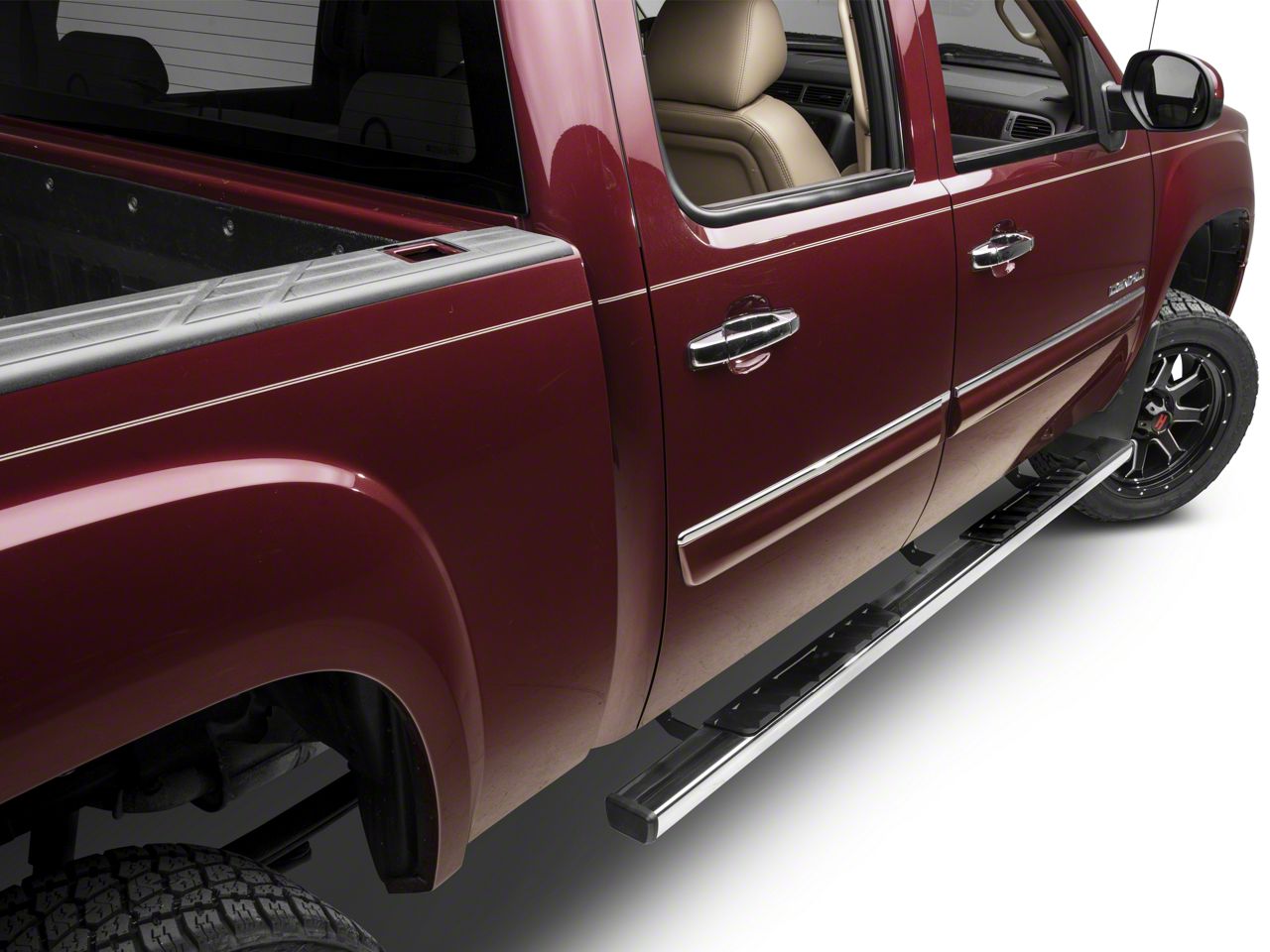 Barricade Sierra 1500 T4 Side Step Bars; Rocker Mount; Stainless Steel ...