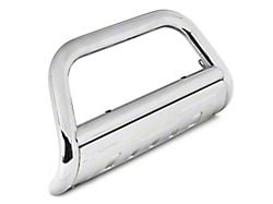 Barricade 3.50-Inch Oval Bull Bar With Formed Skid Plate; Stainless Steel (07-20 Tahoe)