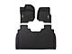 BaseLayer Custom-Fit All Weather Front Floor Liners with Gray Logo; Black (15-24 F-150 SuperCrew)