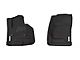 BaseLayer Custom-Fit All Weather Front Floor Liners with Gray Logo; Black (14-18 Sierra 1500 Double Cab, Crew Cab)