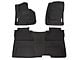 BaseLayer Custom-Fit All Weather Front and Rear Floor Liners with Gray Logo; Black (14-18 Sierra 1500 Crew Cab)