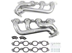 BBK 1-3/4-Inch Shorty Headers; Polished Silver Ceramic (19-25 V8 Sierra 1500)