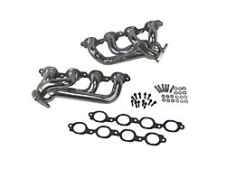 BBK 1-3/4-Inch Shorty Headers; Polished Silver Ceramic (14-18 V8 Silverado 1500)