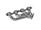 BBK 1-3/4-Inch Shorty Headers; Polished Silver Ceramic (15-18 Tahoe)