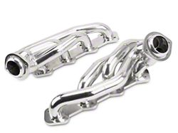 BBK 1-5/8-Inch Tuned Length Shorty Headers; Polished Silver Ceramic (99-03 5.4L F-150)