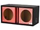 Bbox 10-Inch Dual Vented Subwoofer Enclosure; Red Carbon Fiber (Universal; Some Adaptation May Be Required)