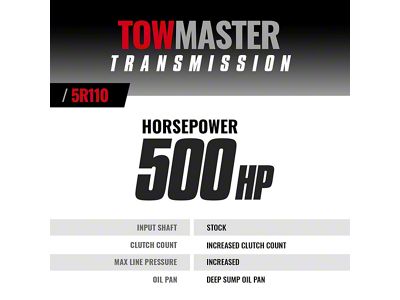 BD Power Towmaster 5R100 Transmission; $1500 Core Charge Included (03-04 4WD 6.0L Powerstroke F-250 Super Duty)