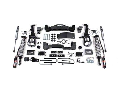 BDS 4-Inch Suspension Lift Kit with 2-Inch Rear Lift Blocks, FOX 2.5 Performance Elite Coil-Overs and FOX 2.5 Performance Elite Shocks (21-25 4WD F-150 w/o CCD System, Excluding Powerstroke, Raptor & Tremor)