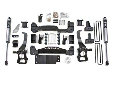 BDS 4-Inch Suspension Lift Kit with 2-Inch Rear Lift Blocks and FOX 2.0 Performance Shocks (2014 4WD F-150, Excluding Raptor)