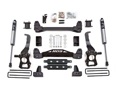 BDS 4-Inch Suspension Lift Kit with Rear Lift Blocks and FOX 2.0 Performance Shocks (2014 2WD F-150)