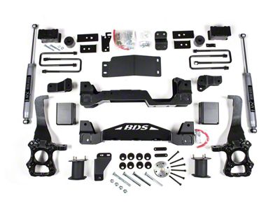 BDS 4-Inch Suspension Lift Kit with 3-Inch Rear Lift Blocks and NX2 Nitro Shocks (15-20 4WD F-150, Excluding Raptor)