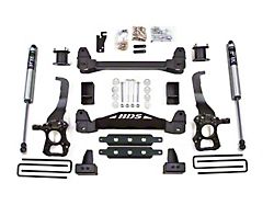 BDS 4-Inch Suspension Lift Kit with 4-Inch Rear Lift Blocks and FOX 2.0 Performance Shocks (15-20 2WD F-150)