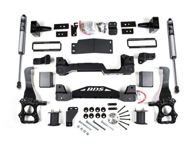 BDS 6-Inch Suspension Lift Kit with 4-Inch Rear Lift Blocks and FOX 2.0 Performance Shocks (2014 4WD F-150, Excluding Raptor)