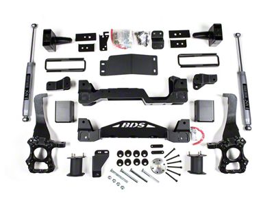 BDS 6-Inch Suspension Lift Kit with 5-Inch Rear Lift Blocks and NX2 Nitro Shocks (2014 4WD F-150, Excluding Raptor)