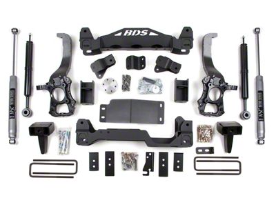 BDS 6-Inch Suspension Lift Kit with 4-Inch Rear Lift Blocks and NX2 Nitro Shocks (09-13 4WD F-150, Excluding Raptor)