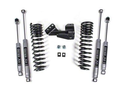 BDS 2-Inch Front Coil Spring Leveling Kit with NX2 Nitro Front and Rear Shocks (17-22 4WD F-250 Super Duty)