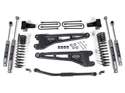 BDS 2.50-Inch Radius Arm Suspension Lift Kit with 5-Inch Rear Blocks and NX2 Nitro Shocks (11-16 4WD 6.7L Powerstroke F-250 Super Duty)