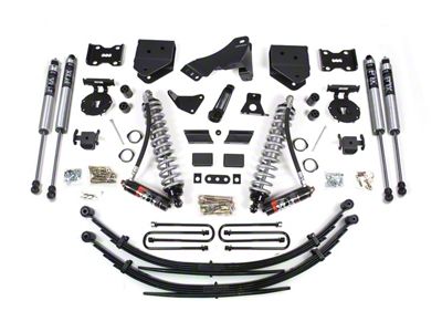 BDS 4-Inch Suspension Lift Kit with Rear Leaf Springs, FOX 2.5 Performance Elite Coil-Overs and FOX 2.0 Performance Shocks (11-16 4WD 6.7L Powerstroke F-250 Super Duty)